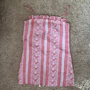 White Dolce Vita Dress w/ Red Stitching ❤️